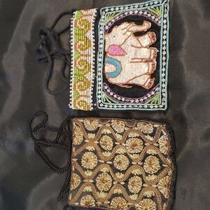 Crossbody bags Set of 2 beaded